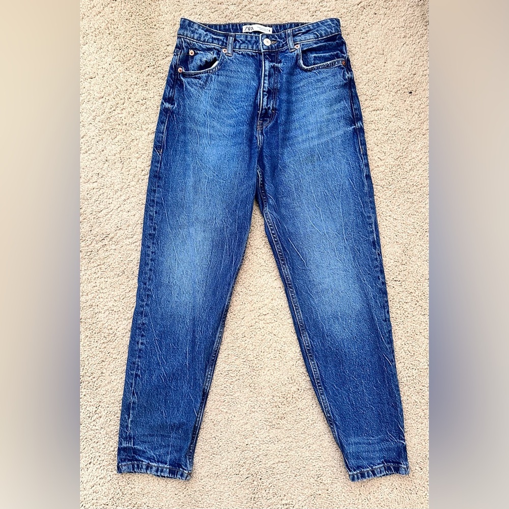 Zara Relaxed Fit Blue Jeans